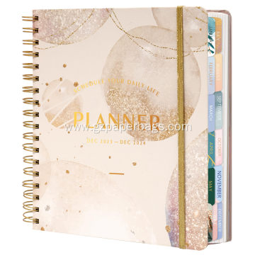 Custom Hardcover Weekly and Monthly Goal Planner Notebook